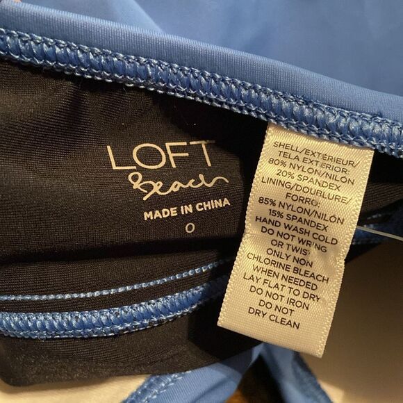 LOFT Beach Vibrant Blue Swimsuit size 0 NWT - Picture 6 of 6